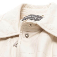 Salvatore Ferragamo Jacket/Coat Leather in White