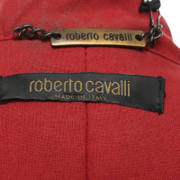 Roberto Cavalli Veste/Manteau en Cuir en Rouge