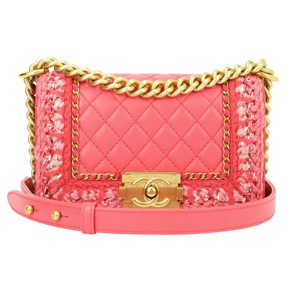 Chanel Boy Small Leather in Pink
