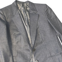 Brioni Jacke/Mantel aus Wolle in Grau