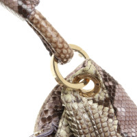 Jimmy Choo Schultertasche aus Pythonleder