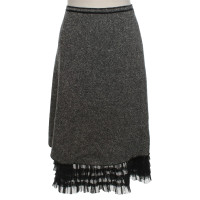Max & Co Tweed-skirt in black and white