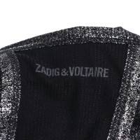 Zadig & Voltaire Top in zwart / zilver