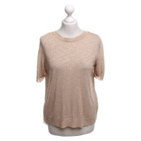 Patrizia Pepe Knit shirt in light brown / cream