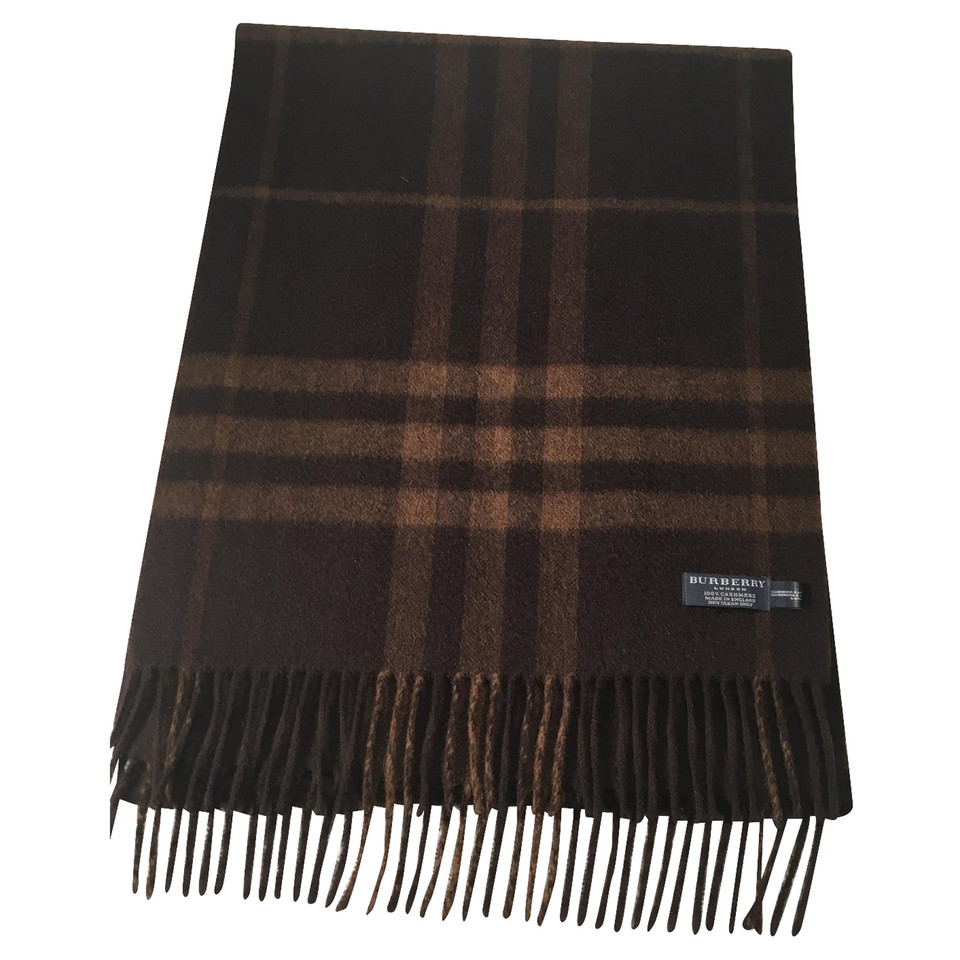 Burberry Brown checkered shawl 