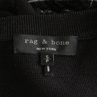 Rag & Bone T-shirt in zwart / wit