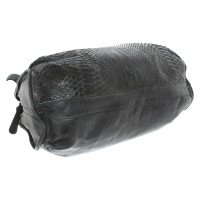 Reptile's House Handbag Leather in Black