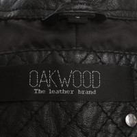 Oakwood Lederjacke in Schwarz