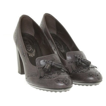 Tod's pumps in anthracite