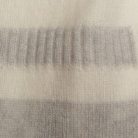 360 Sweater Kasjmier truien in grijs / crème