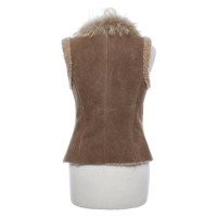 Vent Couvert Vest Leather in Brown
