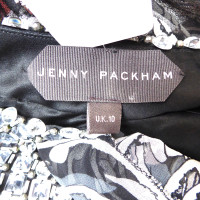 Jenny Packham Robe en soie avec strass