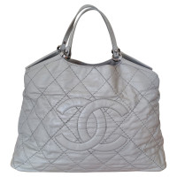 Chanel Shopping Tote Leather in Grey