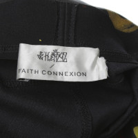 Faith Connexion Pantaloni in pelle con stampa