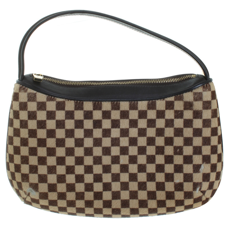 Louis Vuitton Fur bag with checkerboard pattern - Buy Second hand Louis Vuitton Fur bag with ...