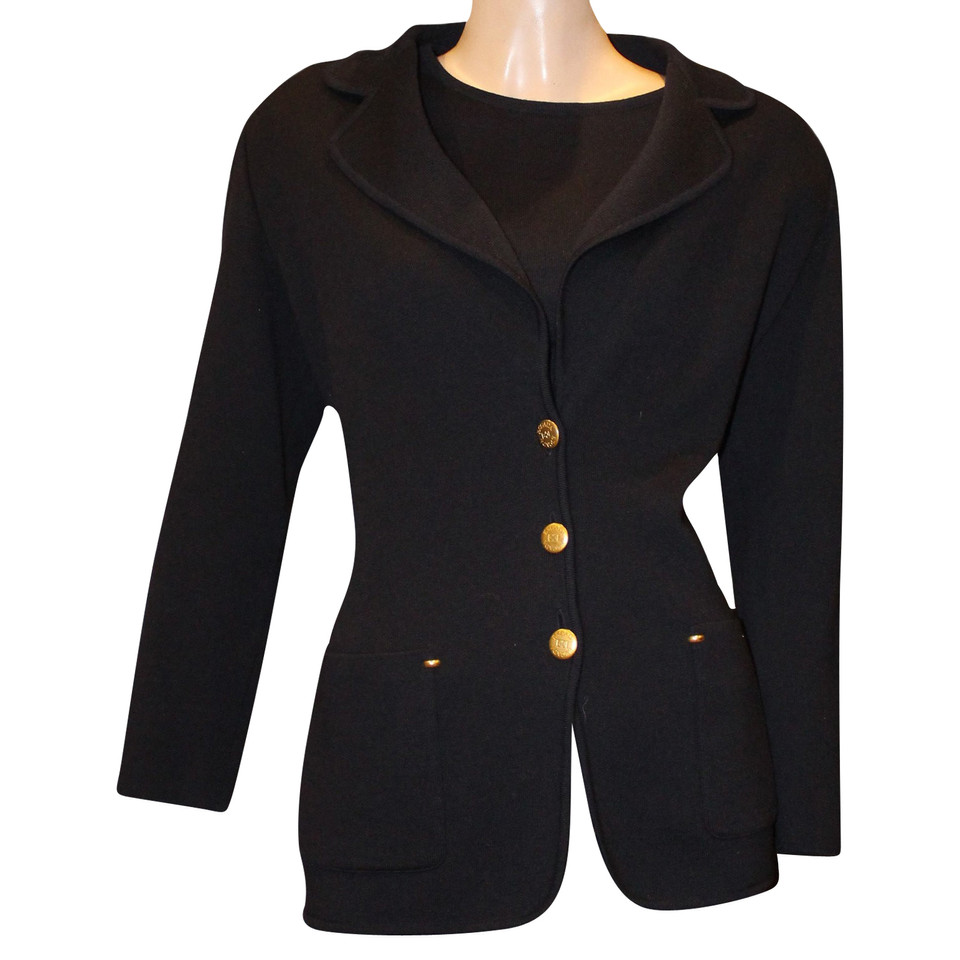 Escada Jacket/Coat Wool in Black