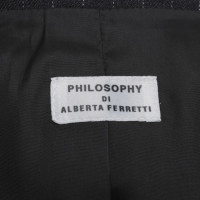 Philosophy Di Alberta Ferretti Pin-streep Blazer