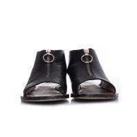 Céline Sandals Leather in Black