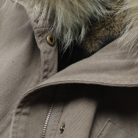 Yves Salomon Jacket/Coat Cotton in Green