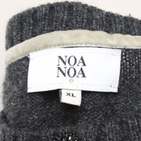 Noa Noa Cardigan en gris / crème