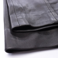 Balmain Hose aus Leder in Schwarz