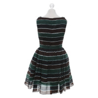 Dolce & Gabbana Silk dress with stripe pattern
