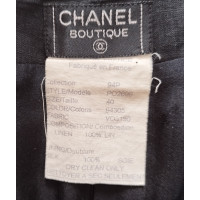 Chanel Hose aus Leinen in Schwarz