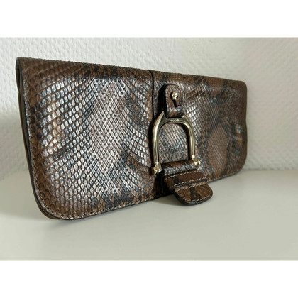 Gucci Clutch Leer in Taupe