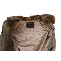 Woolrich Jacke/Mantel aus Baumwolle in Braun