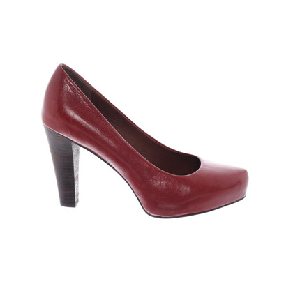 Marc O'polo Pumps/Peeptoes aus Leder in Rot