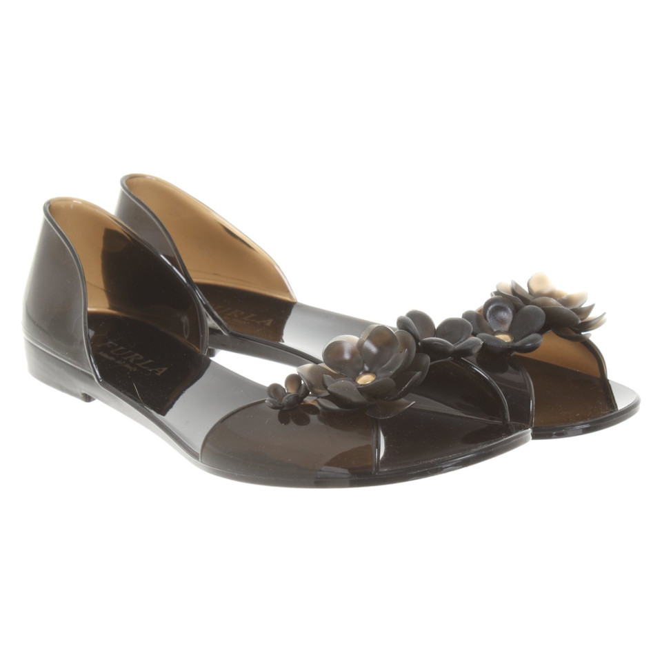 Furla Slipper/Ballerinas in Schwarz