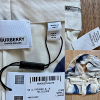Burberry Trousers Silk in White