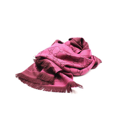 Gucci Schal/Tuch aus Wolle in Violett