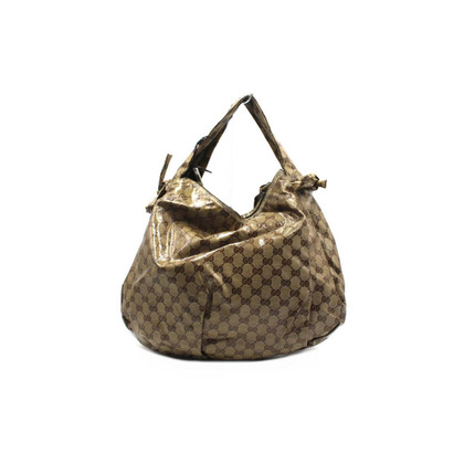 Gucci Crystal  Bag aus Canvas in Beige