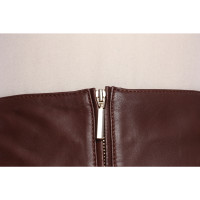Repeat Cashmere Skirt Leather in Brown