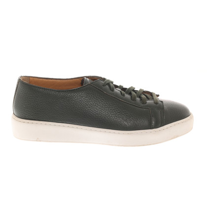 Santoni Trainers Leather in Green