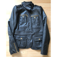 Barbara Bui Jacket/Coat Leather in Grey