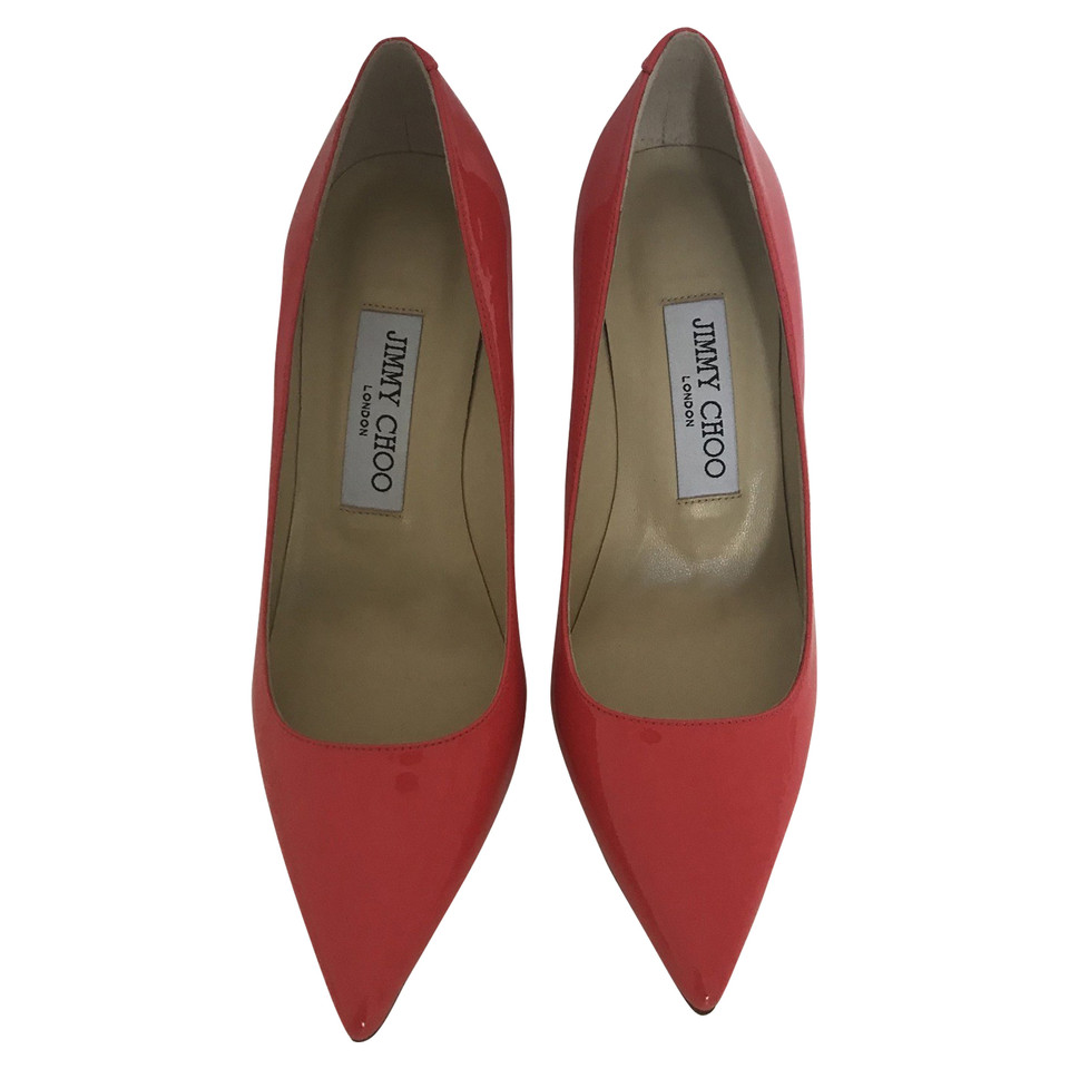 Jimmy Choo Pumps in Orange-Rot