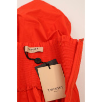 Twinset Milano Kleid aus Baumwolle in Rot