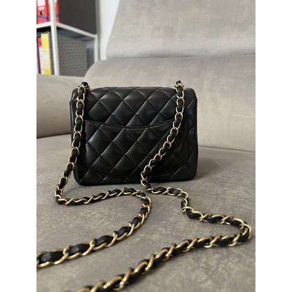Chanel Timeless Mini Square Leather in Black