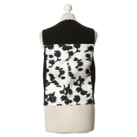 Balenciaga Top zwart/wit patroon