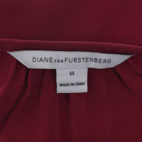 Diane Von Furstenberg Zijden blouse in fuchsia