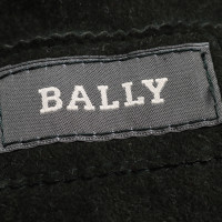 Bally Jacke/Mantel aus Leder in Grün