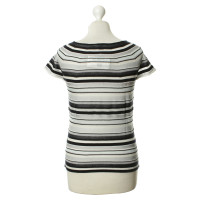 Armani Collezioni Striped fine knit shirt