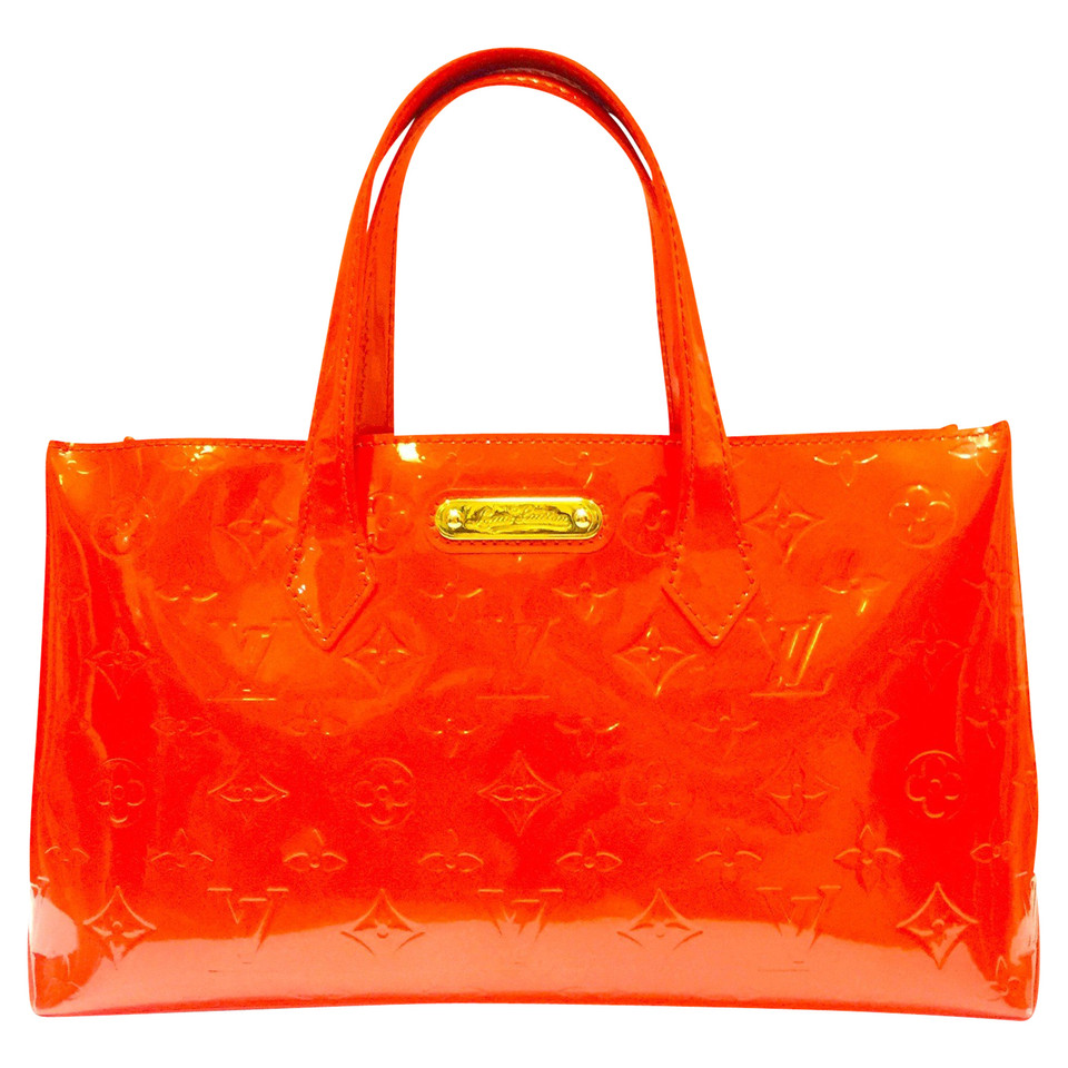 Louis Vuitton Willshire Orange Vernis leder tas