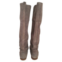 Shabbies Amsterdam Boots Suede in Beige
