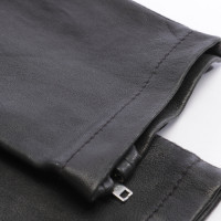 The Kooples Paire de Pantalon en Cuir en Noir