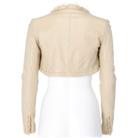 Pollini Jacket/Coat Leather in Beige