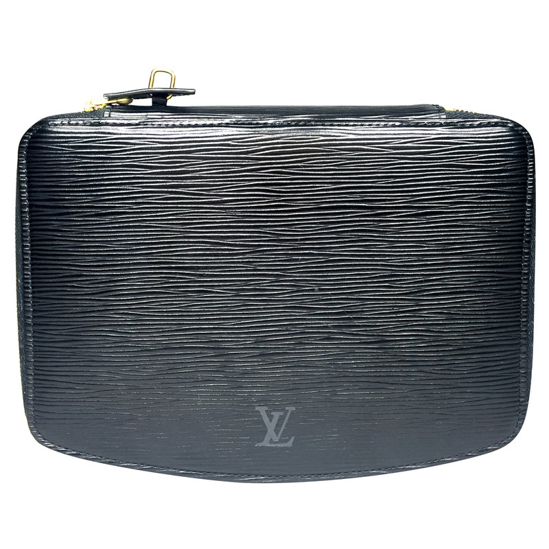 Louis Vuitton Pochette Mini aus Leder in Schwarz