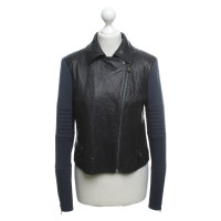 J Brand Leather jacket in bi-color